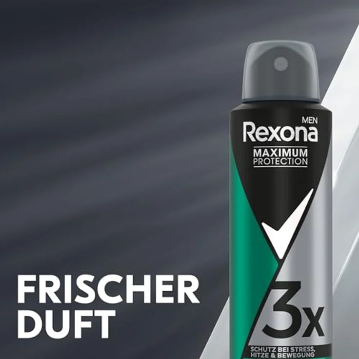 Rexona Men Maximum Protection Deospray Intense Fresh, 150 ml, 96 Stunden Schutz vor Schweiß und Körpergeruch – Bild 5