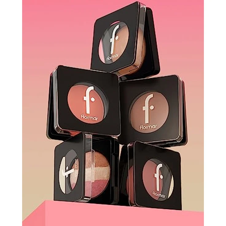 Flormar Blush-On Baked Rouge 048 Pure Peach, 4 g für strahlende Haut, natürliches Rouge mit Frischeeffekt – Bild 6