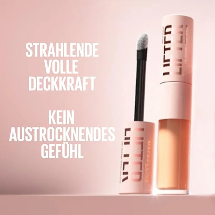 MAYBELLINE NEW YORK Lifter Concealer, aufhellender Concealer für Damen, Farbton 05, 11 ml, hochpigmentierte Formel gegen dunkle Augenringe und Unreinheiten – Bild 3