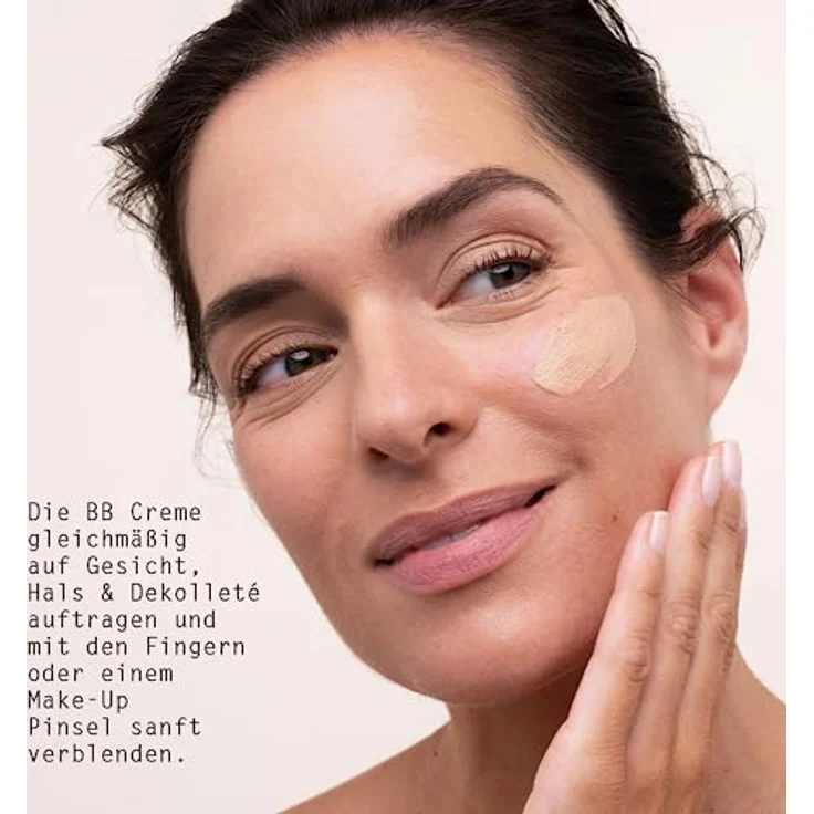 LOGONA Naturkosmetik straffende getönte Feuchtigkeitscreme, glättende Gesichtscreme mit veganem Bio-Rosenextrakt und Kollagen, Anti Aging Wirkung, Moisture Lift, 30ml – Bild 4