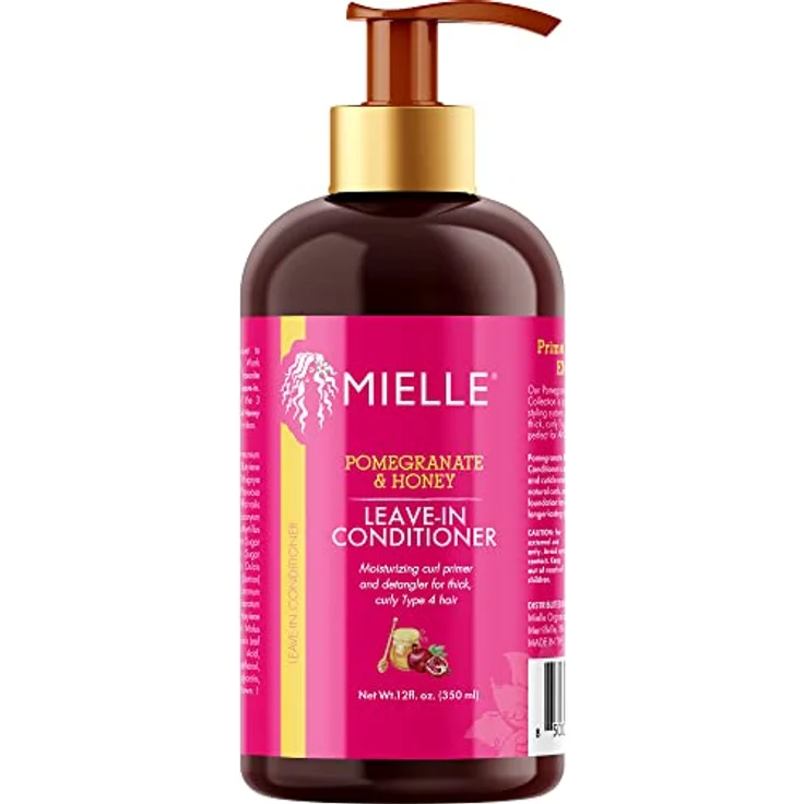 Mielle Organics Mielle Granatapfel und Schatz Weichspüler drin lassen, 355 ml - Ohne Paraben, ohne Erdöl, frei von Lanolin, keine DEA, kein Protein – Bild 1