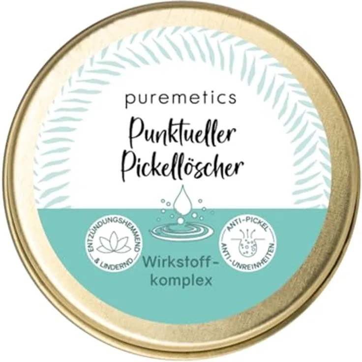 puremetics Punktueller Pickellöscher, Anti-Akne Gesichtspflege mit Zinkoxid und AHA-Fruchtsäure, 10 ml