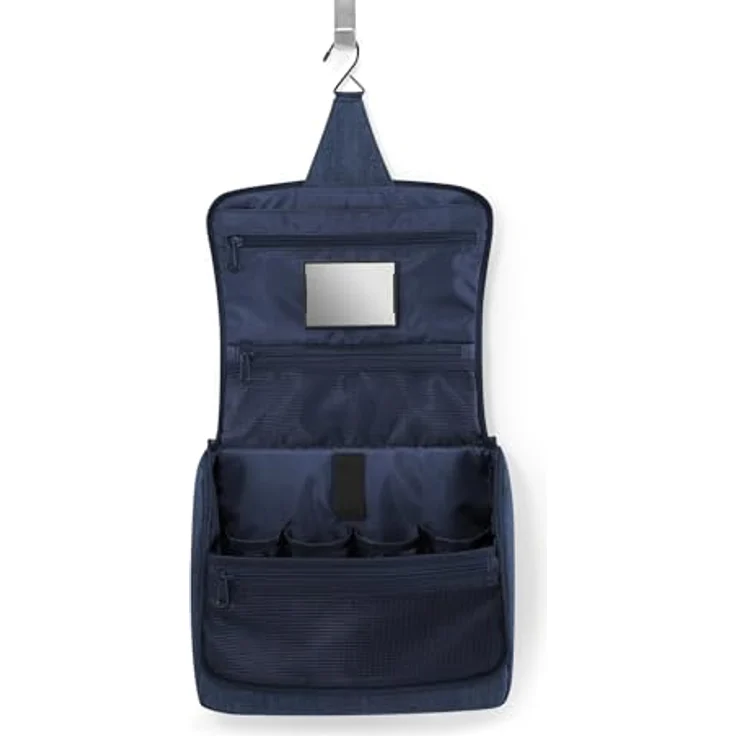 reisenthel Toiletbag XL, Kulturbeutel 28 cm, grau, 100% Polyester – Bild 3