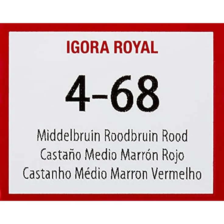 Schwarzkopf Igora Royal Farben 4/68 mittelbraun schoko rot 60 ml – Bild 5