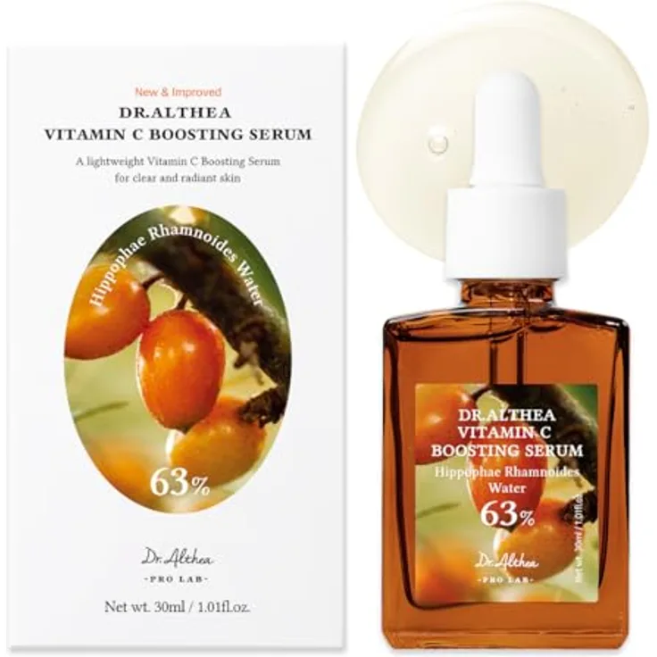Dr. Althea Vitamin C Boosting Serum, Aufhellendes Gesichtsserum mit feuchtigkeitsspendender Wirkung, 30 ml