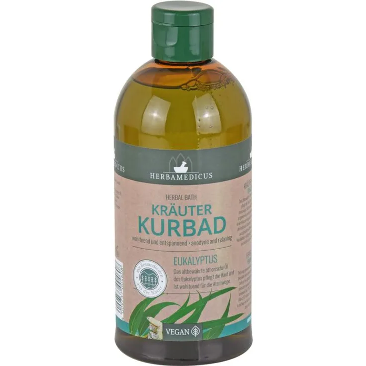 Axisis GmbH EUKALYPTUS KRÄUTER Kurbad Herbamedicus, 500 ml Badezusatz zur Entspannung und Erfrischung