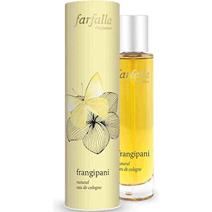 Farfalla: Eau de Cologne - Frangipani 50ml, NaTrue-zertifizierte Biokosmetik, Vegan, aus der Schweiz