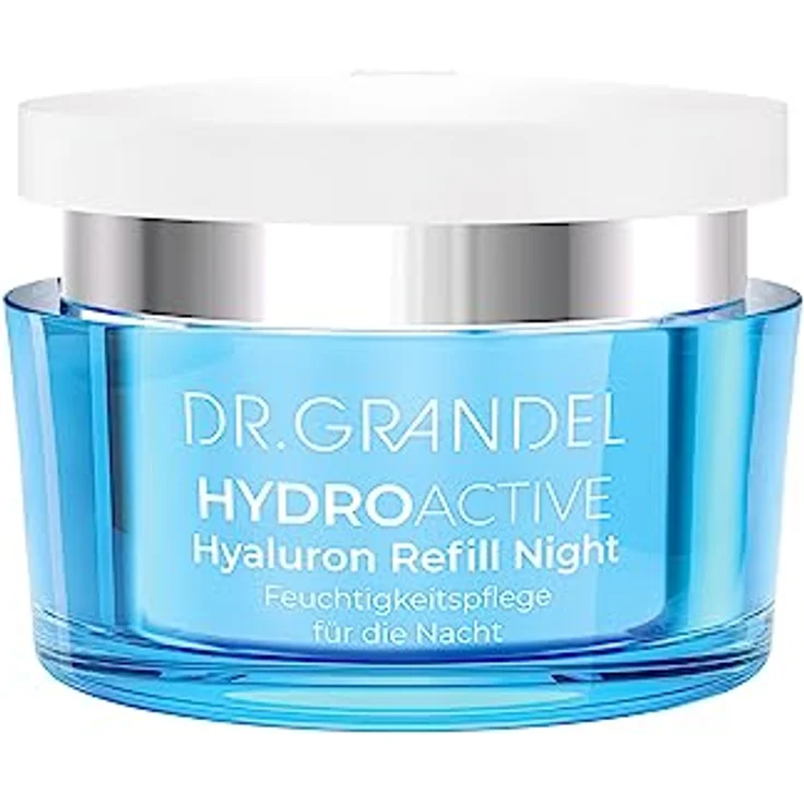 DR. GRANDEL Kosmetik Hydro Active Hyaluron Refill Night Cream 50 ml - intensive Feuchtigkeitspflege für die Nacht mit Hyaluronsäure - reduziert Falten und glättet das Hautbild – Bild 1