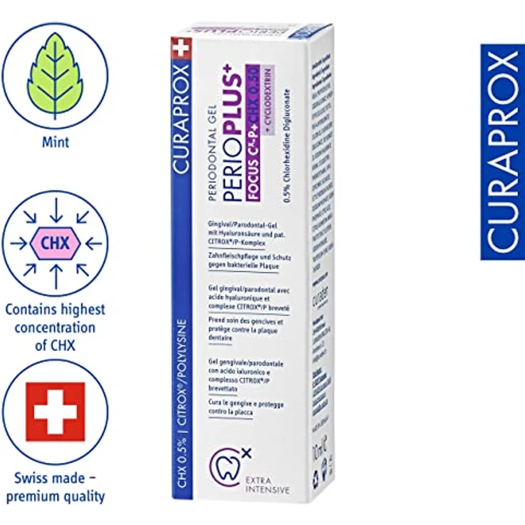 Curaprox perio Plus Focus Zahngel 10 ml – Bild 2