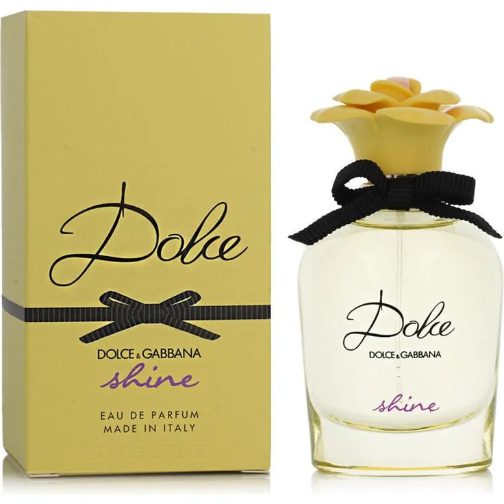 Dolce & Gabbana Dolce Shine Eau De Parfum, 50 ml, fruchtige Noten von Mango und Grapefruit, eleganter Blüten-Flakon