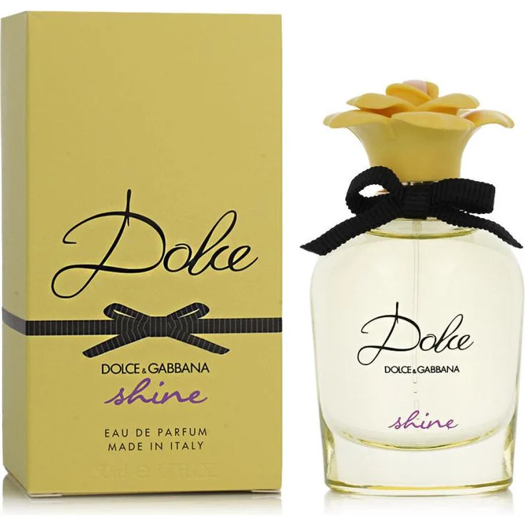 Dolce & Gabbana Dolce Shine Eau De Parfum, 50 ml, fruchtige Noten von Mango und Grapefruit, eleganter Blüten-Flakon