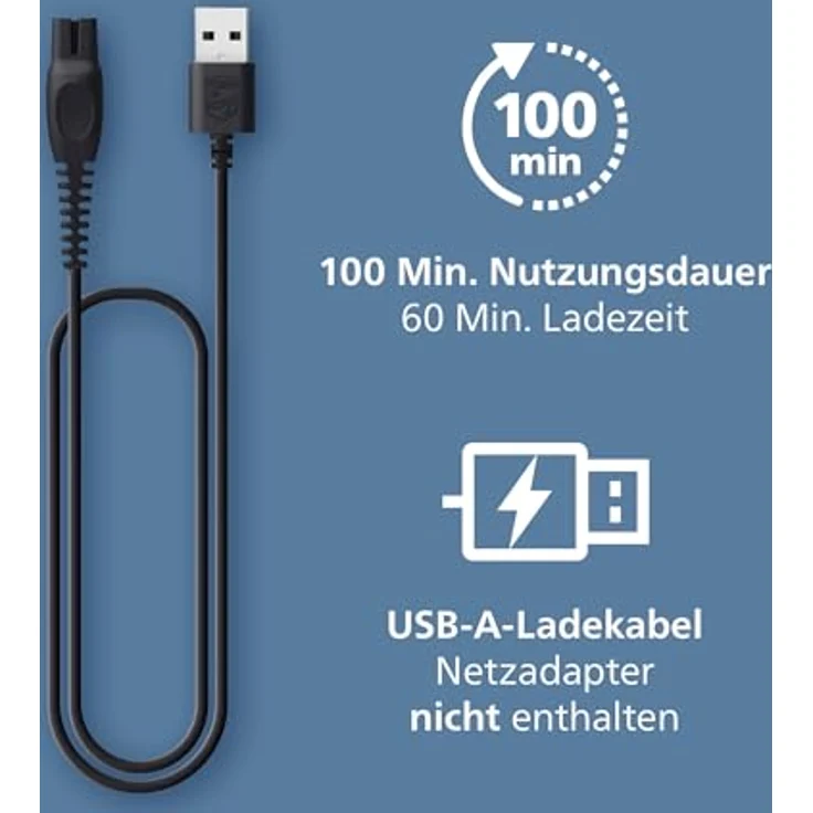 PHILIPS BT5765/15 Serie 5000 Bartschneider, selbstschärfende Metallklingen, 40 Schnittlängen, wasserfest, Lithium-Ionen-Akku – Bild 9