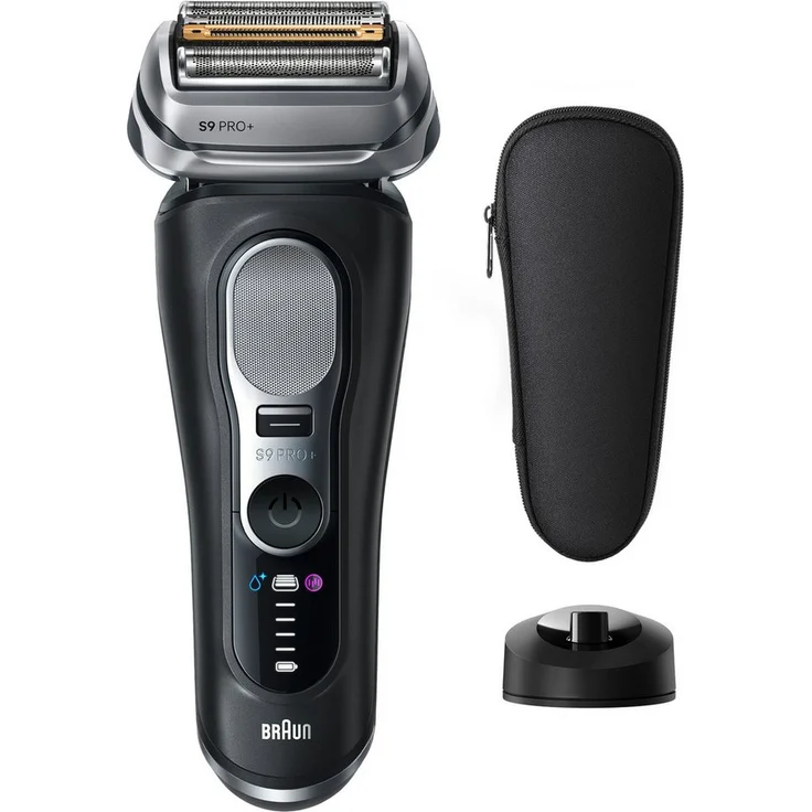 Braun Elektrorasierer Series 9 9610s, integrierter Präzisionstrimmer, Pro-SensoAdapt, 5+1 ultradünne Präzisionsklingen, wasserdicht, inkl. Ladeständer und Reiseetui