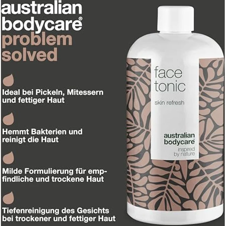 Teebaumöl Anti-Pickel Gesichtswasser (500 ml) | Für Männer & Frauen | Unreine Haut & Pickel | Gesichtstonic ohne Alkohol mit natürlichem Teebaumöl | Auch zur Pflege bei zu Akne neigender Haut – Bild 3