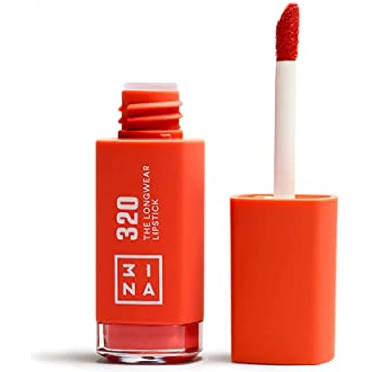 3INA The Longwear Lipstick, 6 ml, matte Farbe mit Hyaluronsäure, Nr. 320 - Dark Coral – Bild 1