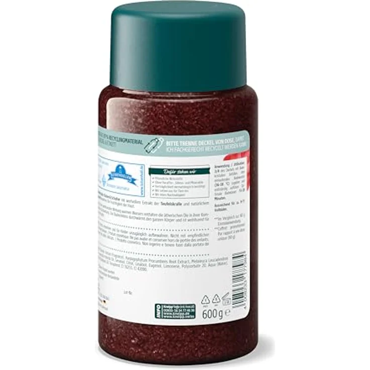 Kneipp Badekristalle Rücken & Schulter - mit Teufelskralle Extrakt - wohltuend, wärmend, entspannend - 600g – Bild 3