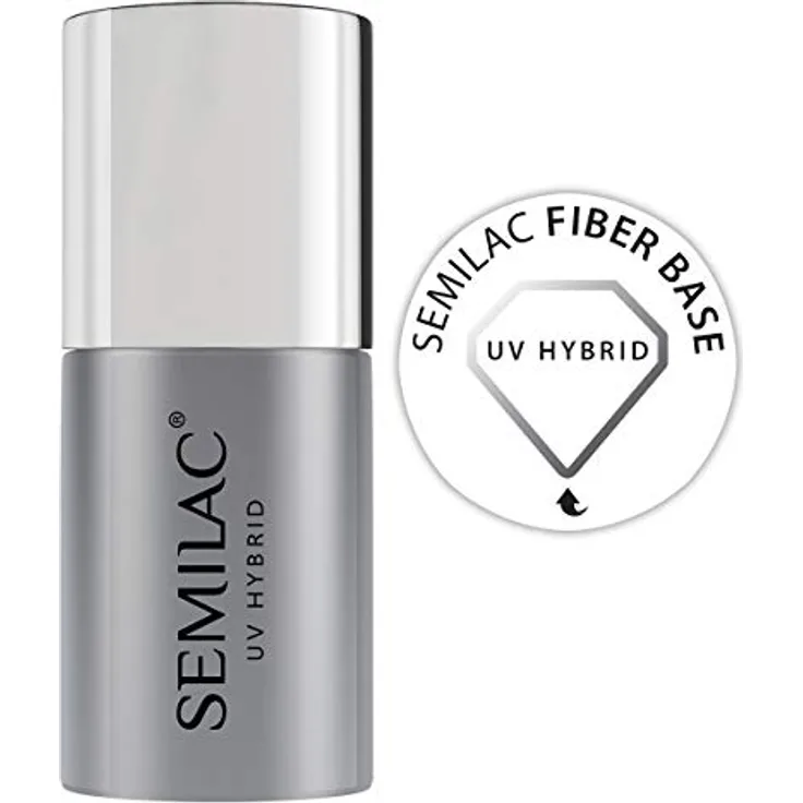 Semilac Fiber Base Unterlack 7 ml Innovativ UV LED Base Coat für Hybrid Nagellack Schützt die Nägel vor Verletzungen