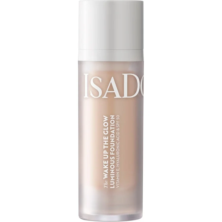 IsaDora The Wake up The Glow Luminous Foundation, 30 ml - Farbe 1N Neutral, lichteffiziente Formel für strahlenden Teint