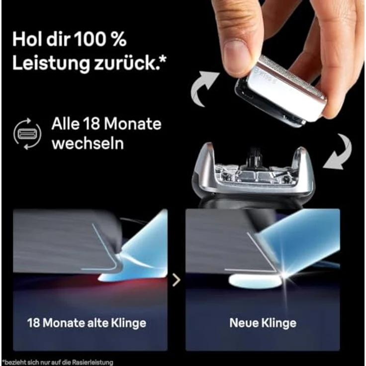 Braun Zubehör Combipack 83M, Scherkopf und Schneidsatz für Series 8 Rasierer, hautfreundliche Klingentechnologie, Made in Germany – Bild 3