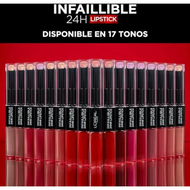 L’Oréal Paris Infaillible 2-Step Lippenstift, 5,7 g, langanhaltende Farbe bis zu 24 Stunden, INFINITE INTIMACY – Bild 6