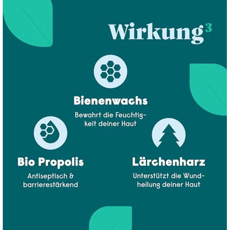 forpeople BIO Bienensalbe 50g, Hochdosierte Heilsalbe mit Propolis für Neurodermitis und Akne, Pflege für empfindliche Haut, mit Bio-Ölen und Bienenwachs – Bild 3