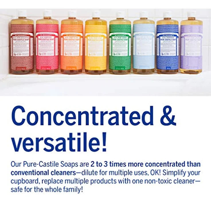 DR. BRONNER'S 18-in-1 Zitrus-Orange Flüssigseife 945 ml – Bild 5