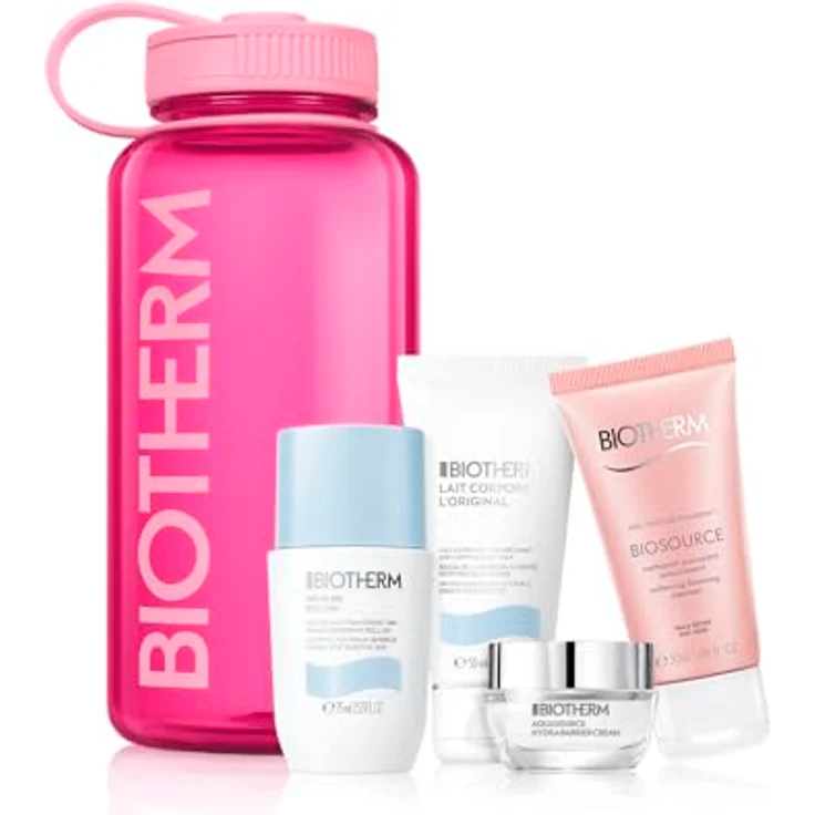 Biotherm Lait Corporel L'Original Geschenkset für Damen, feuchtigkeitsspendende Bodylotion, Gesichtsreinigung und Deo Roll-On, 50 ml + 15 ml + 75 ml – Bild 1