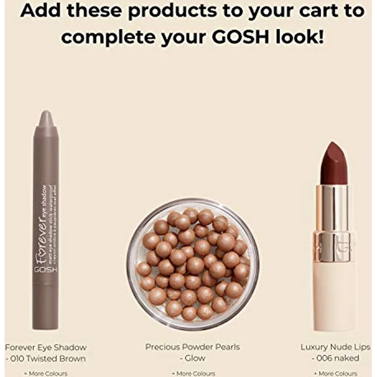 Gosh Catchy Eyes Drama 001, Mascara für Damen mit extremer schwarzer Farbe, 10 ml – Bild 6