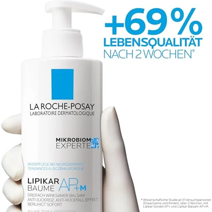 La Roche-Posay Balsam Lipikar Ap Baume Triple-Reparation 400 ml Tagespflege Inhalt: 400 ml, für Damen und Herren – Bild 6