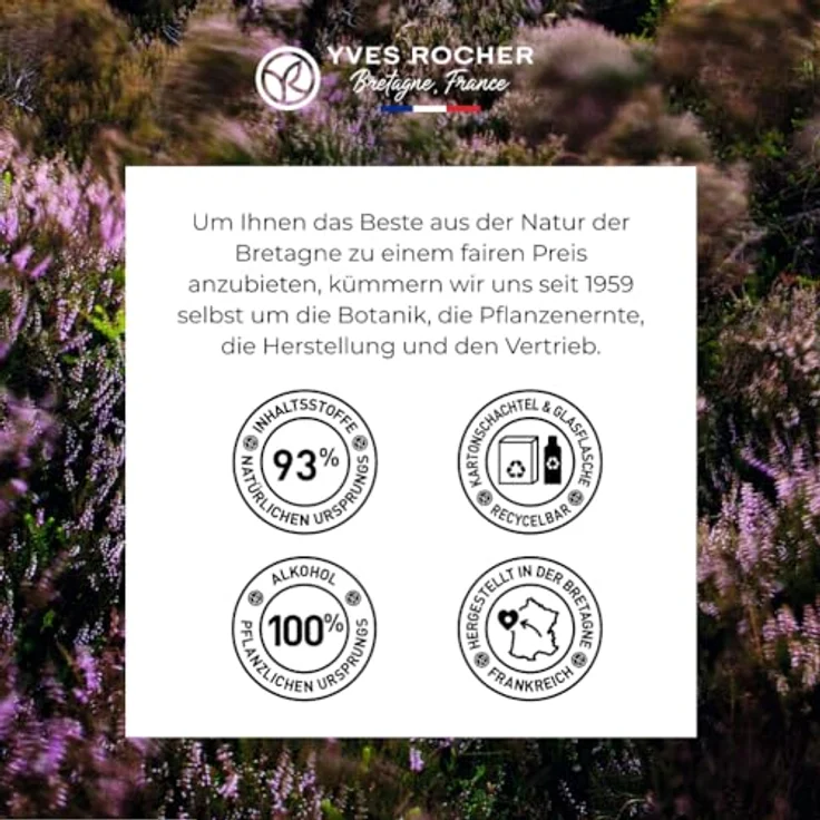 Yves Rocher Pleines Nature, Eau de Parfum Sur La Lande, 30ml Zerstäuber für Damendüfte, hochwertige Naturessenz – Bild 4
