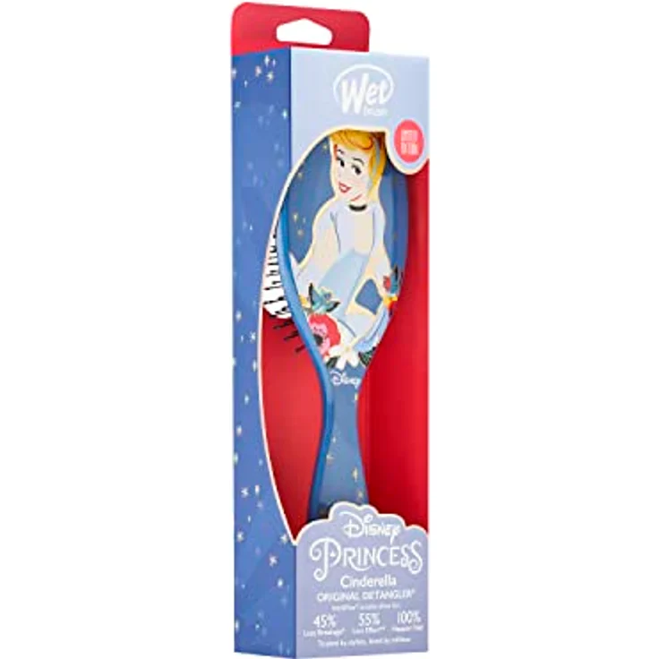 WetBrush Original Detangler Haarbürste mit ultraweichen Intelliflex-Borsten, sanftes Entwirren für alle Haartypen, Disney Ultimate Princess Collection – Bild 5