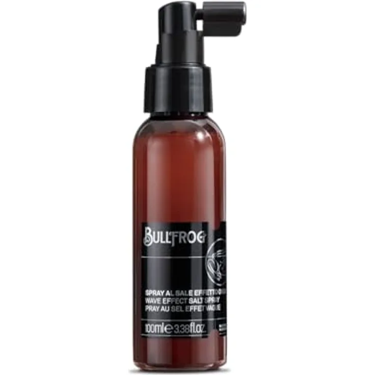 Bullfrog Salzspray mit Wellen-Effekt, strukturierendes Haarspray für Volumen und kraftvollen Look, 92,5% natürliche Inhaltsstoffe, 100 ml