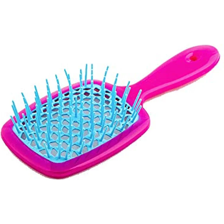 Jäneke Superbrush Bürste Fuxia Fuchsia mit türkis-blau Igel - 55 gr. – Bild 3