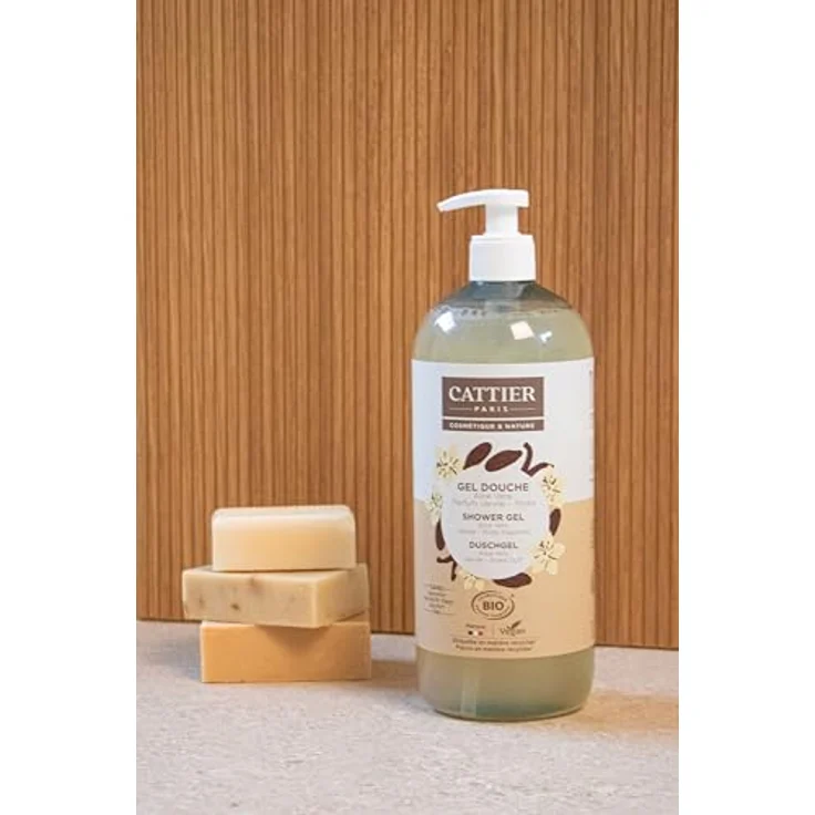 CATTIER PARIS Duschgel Vanille - Tonka - Aloe Vera - 1000ml, seifen- & sulfatfreie Reinigung – Bild 4