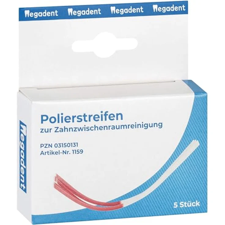 Megadent Polierstreifen z.Zahnzwischenraumreinigung 5 St., für saubere & gesunde Zähne – Bild 2