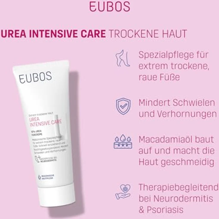 Eubos Trockene Haut Urea 10% Fußcreme 100 ml – Bild 5