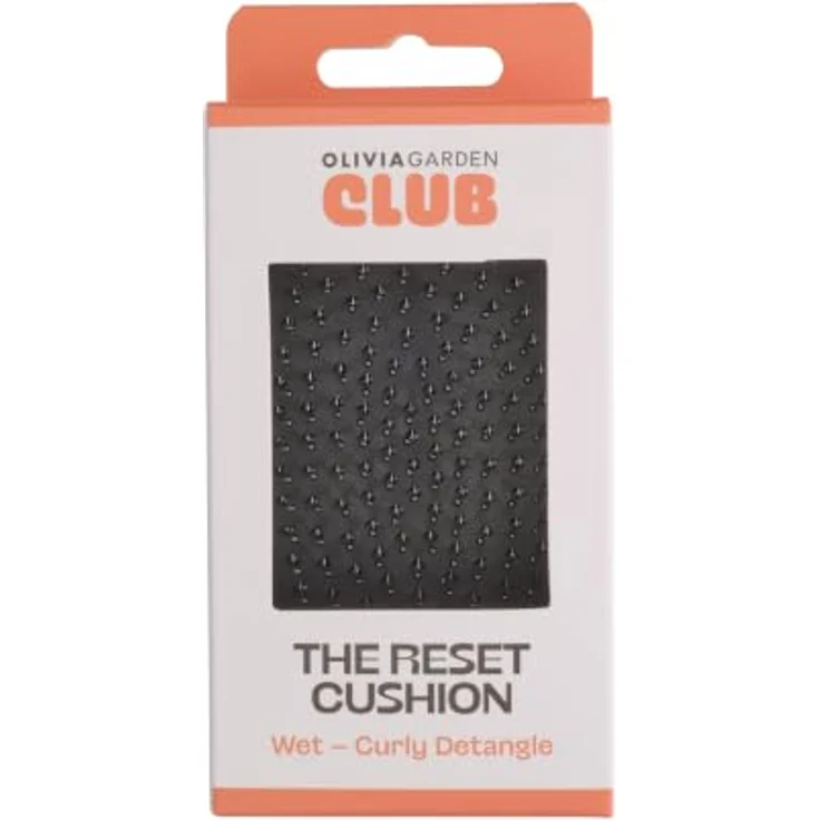 Olivia Garden Club THE RESET CUSHION Wet & Curly Detangling Cushion, flexible Nylonborsten für nasses und trockenes Haar, schwarz – Bild 1
