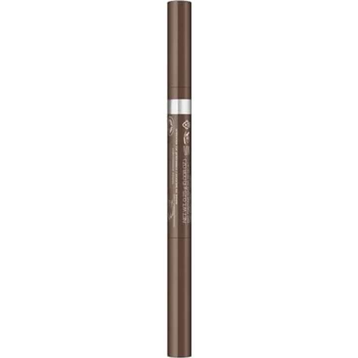 Rimmel Brow This Way Augenbrauenstift, 2 in 1 Bürste, Farbton 002 Medium Brown, 0.25 g, vegan mit Langzeiteffekt – Bild 1