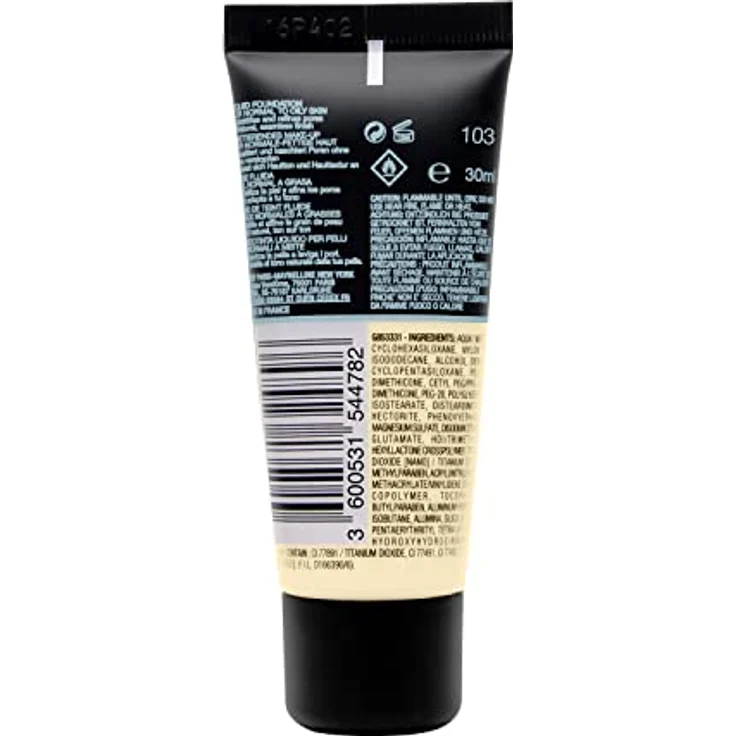 Maybelline Fit me! Matte + Poreless Make-up #103-pure ivory 30 ml – Bild 2