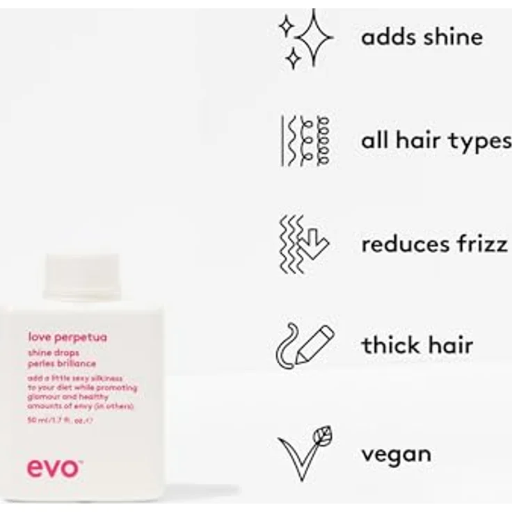 Evo Love Perpetua Shine Drops 50ml, Conditioner mit brillantem Glanz – Bild 2