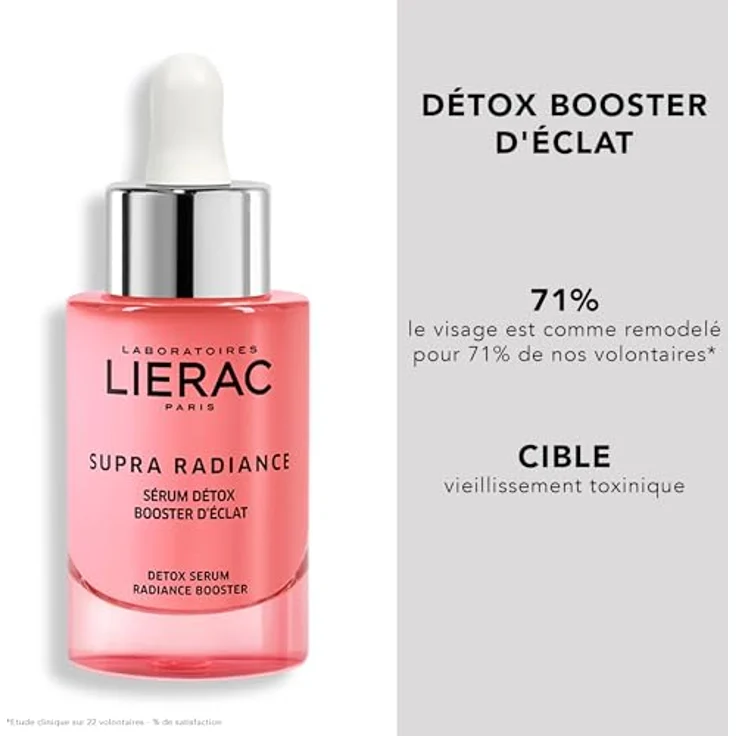 Lierac Supra Radiance Serum 30 ml, für alle Hauttypen geeignet, pflegende Wirkung – Bild 2