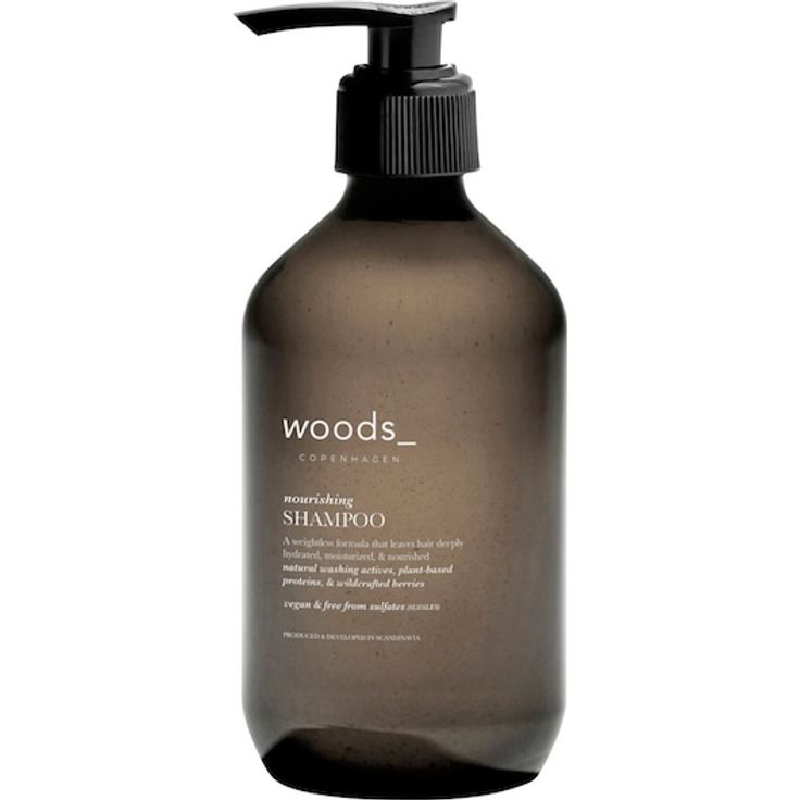 Woods Copenhagen Shampoo Nourishing, feuchtigkeitsspendendes Unisex Shampoo für trockenes, dickes und lockiges Haar, 400 ml