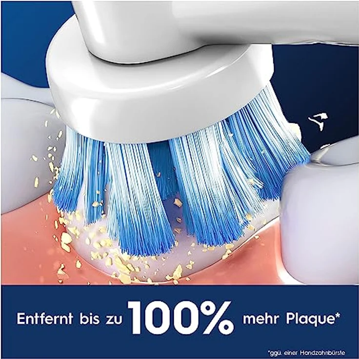 Oral-B Pro Sensitive Clean Aufsteckbürsten für elektrische Zahnbürste, 10 Stück, sanfte Zahnreinigung, X-Borsten, Original Oral-B Zahnbürstenaufsatz, briefkastenfähige Verpackung, Made in Germany – Bild 4