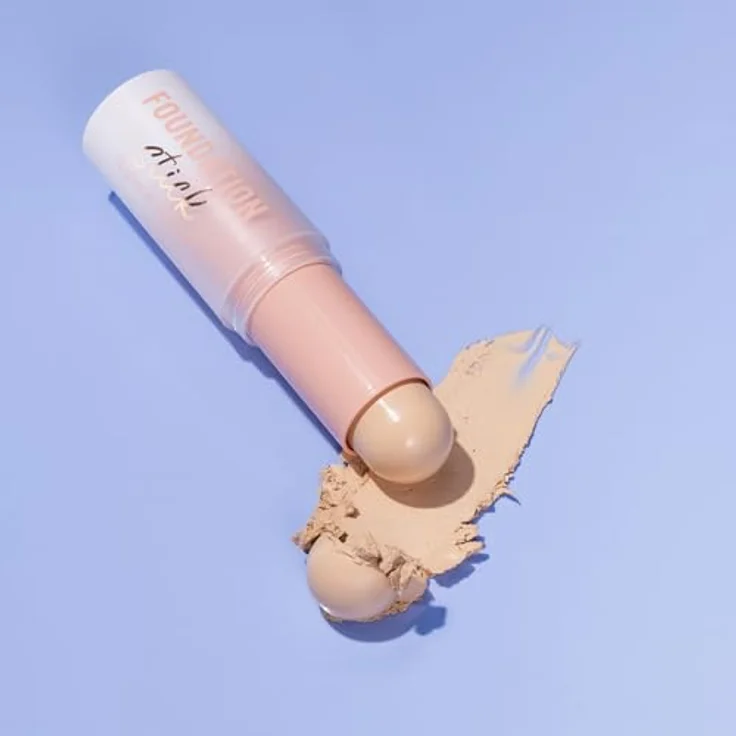 essence cosmetics FOUNDATION stick, Nr. 50, Nude, pflegend, abdeckend, weichzeichnend, natürlich, vegan, ölfrei, ohne Konservierungsstoffe, ohne Parabene, 1er Pack (10g) – Bild 5