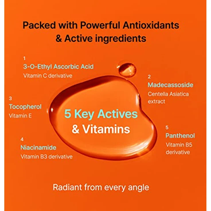 Dear Klairs Freshly Juiced Vitamin Charging Serum, Feuchtigkeitsserum mit Vitamin-C-Derivaten zur Revitalisierung und Auffrischung der Haut, 0,3 l – Bild 3