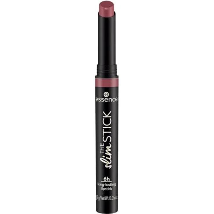 essence cosmetics THE slim STICK, Lippenstift, Nr. 105, Violett, langanhaltend, pflegend, Expressergebnis, farbintensiv, matt, vegan, 1er Pack (1.7g) – Bild 1