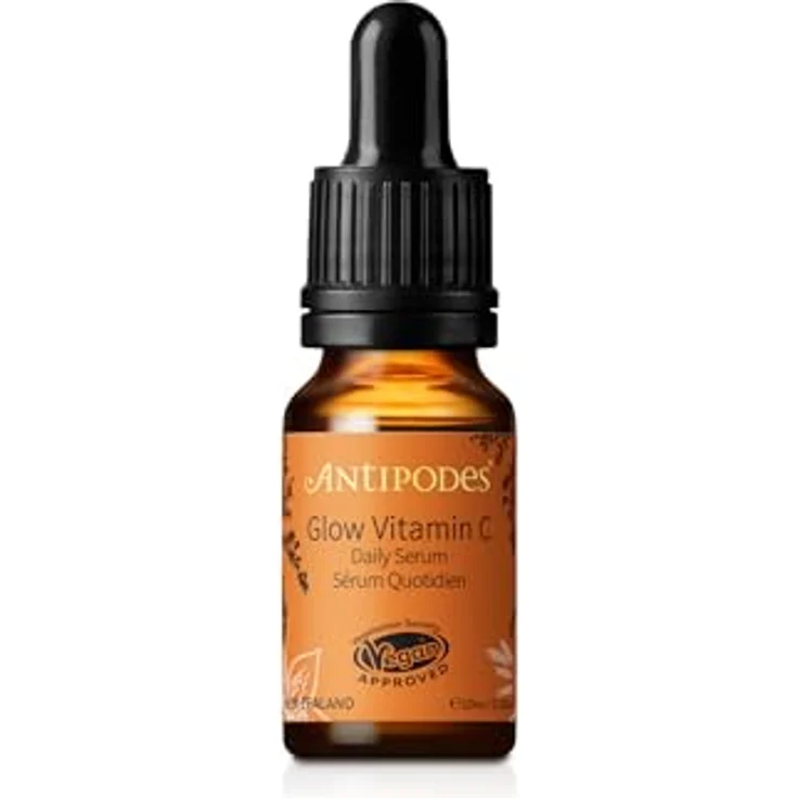 Antipodes Glow Vitamin C, aufhellendes Gesichtsserum gegen erste Anzeichen von Hautalterung, 10 ml, vegan – Bild 1