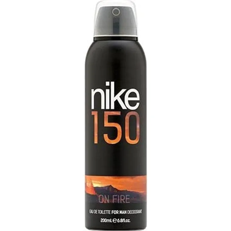 NIKE - On Fire Deodorant für Herren, Spray, 200 ml, Deodorant gegen Flecken, langanhaltend, orientalischer holziger Duft