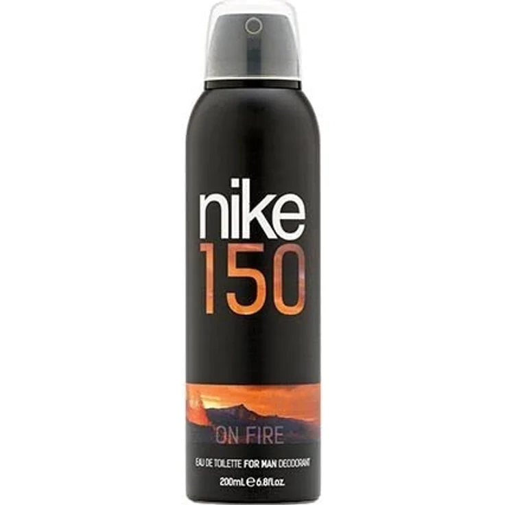 NIKE - On Fire Deodorant für Herren, Spray, 200 ml, Deodorant gegen Flecken, langanhaltend, orientalischer holziger Duft – Bild 1