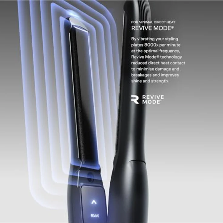 Cloud Nine The Slim Iron, Glätteisen Schwarz mit schmalen Sericite-Platten, Revive Mode & 11 Temperatureinstellungen (100–200 °C) für präzises Styling von kurzem Haar & Pony – Bild 5